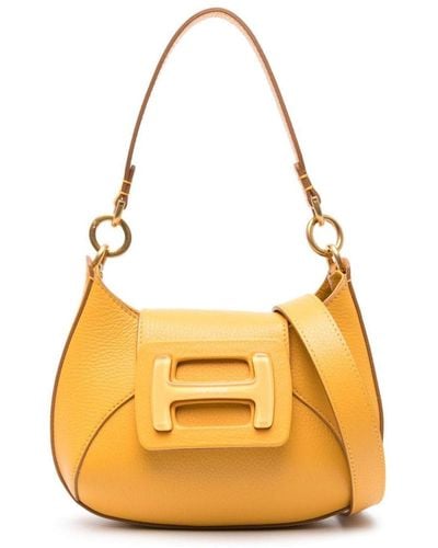 Hogan H-Bag Hobo Mini Leather Handbag - Metallic