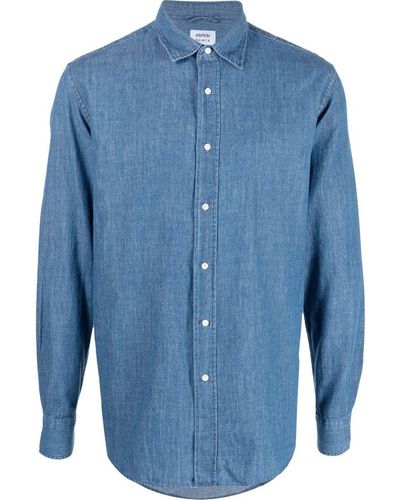 Aspesi Long-sleeve Denim Shirt - Blue