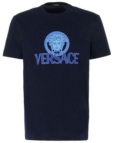 Versace Navy Medusa T-shirt - Blue