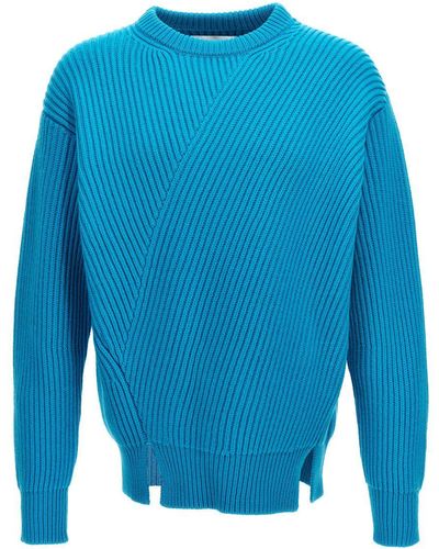 Jil Sander Wool Sweater Sweater, Cardigans - Blue