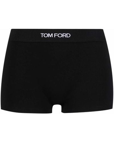 Tom Ford Boxers With Print - Black