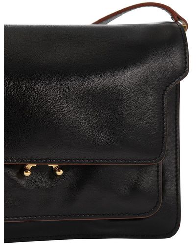 Marni Trunk Soft - Soft Leather Bag - Black