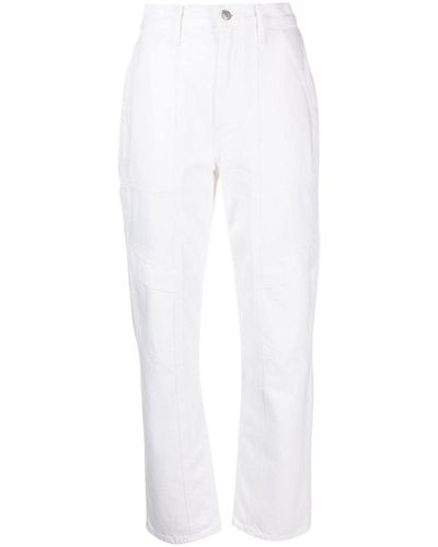 Agolde Cooper Straight-leg Cargo Jeans - White
