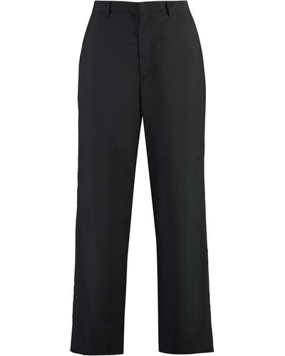 Prada Technical Fabric Trousers - Black