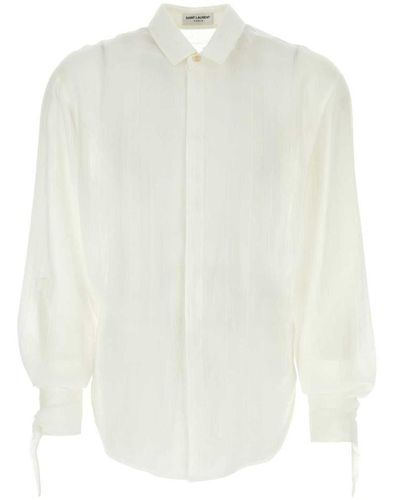 🔥60% OFF🔥 [SALE] Saint Laurent Paris White Formal Shirt Sz. L