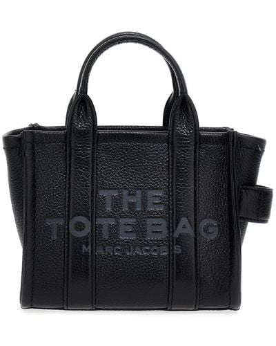 Marc Jacobs The Leather Micro Tote Tote Bag - Black