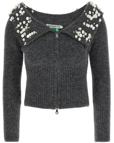 BERNADETTE Sylvia Sweater, Cardigans - Black