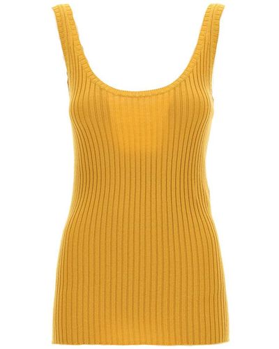 Chloé Fitted Tank Top - Yellow