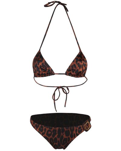 Tom Ford Leopard Print Bikini Set - White