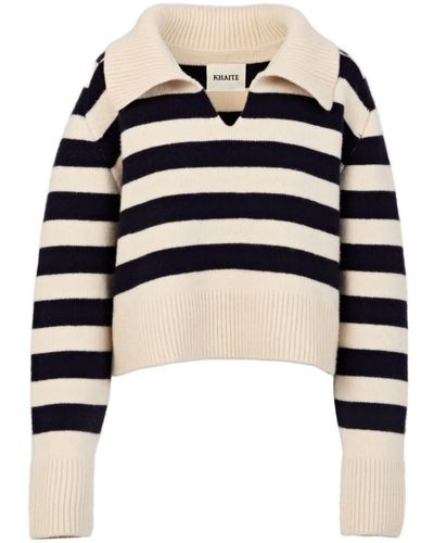 Khaite Franklin Striped Sweater - Blue