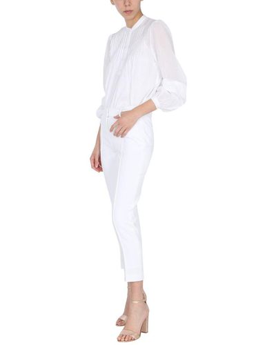MICHAEL Michael Kors Slim Fit Trousers - White