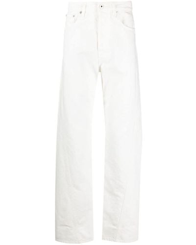 Lanvin Cotton Regular Jeans - White