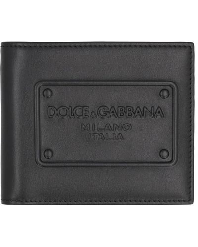 Dolce & Gabbana Calf Leather Wallet - Gray
