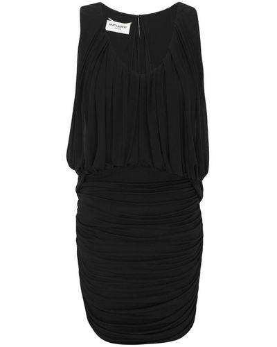 Saint Laurent Short Jersey Dress - Black