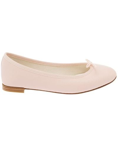 Repetto 'Cendrillon' Ballet Flats With Bow Detail - Pink
