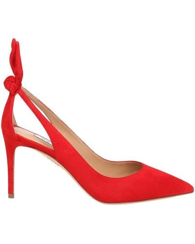 Aquazzura Bow Tie Pump 85 - Red