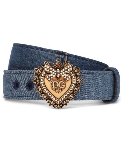 Dolce & Gabbana Belts Denim - Blue