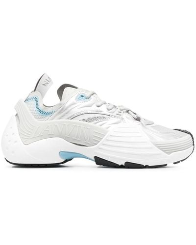 Lanvin Flash-x Mesh And Rubber Low-top Sneakers - White