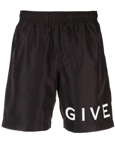 Givenchy Logo Swim Shorts - Black