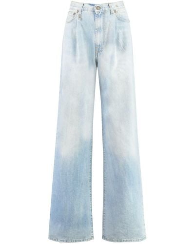 R13 Damon Wide-leg Jeans - Blue
