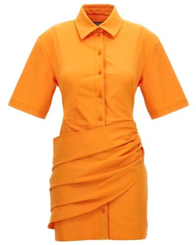 Jacquemus La Robe Camisa Dresses - Orange