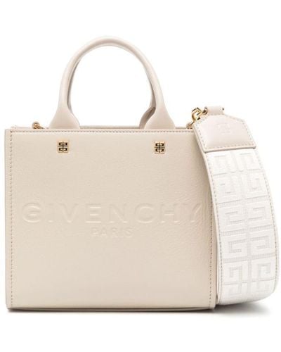Givenchy G-Tote Mini Leather Handbag - Natural