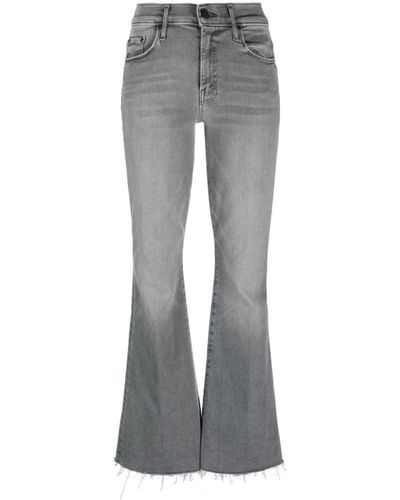 Mother Flared Denim Jeans - Gray