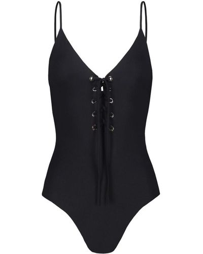 FEDERICA TOSI Stringed One-Piece Swimsuit - Black