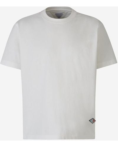 Bottega Veneta Logo Cotton T-Shirt - White