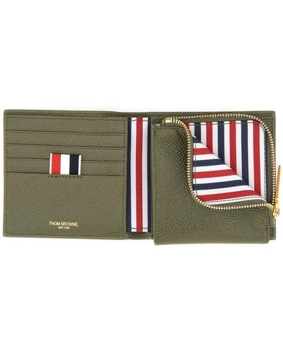 Thom Browne Leather Wallet - Green