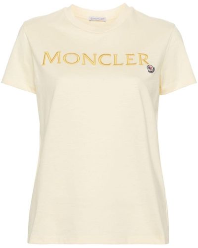 Moncler T-Shirts & Tops - Natural