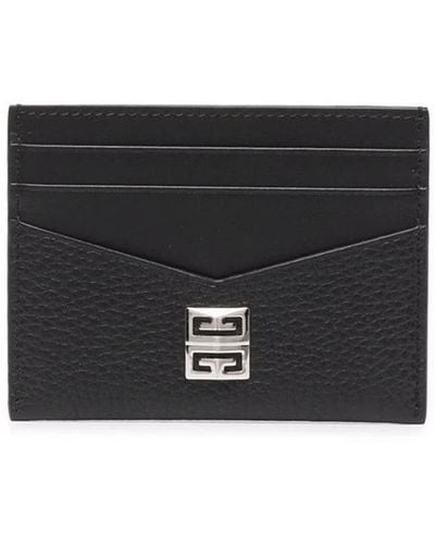 Givenchy Card Holder In Grain Leather - Black