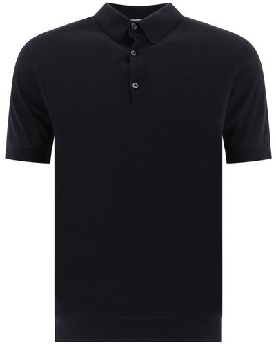 John Smedley "Adrian" Polo Shirt - Black