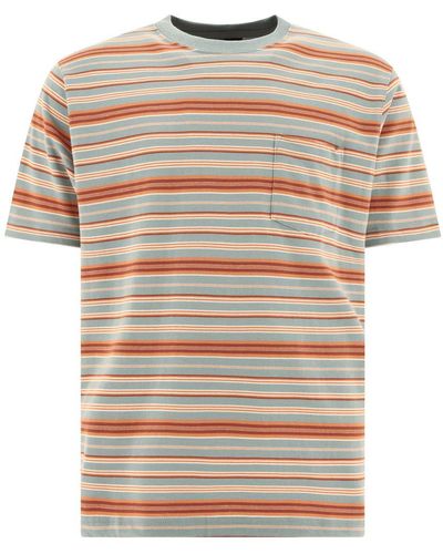 Beams Plus "Multi Stripe Pocket" T-Shirt - Natural