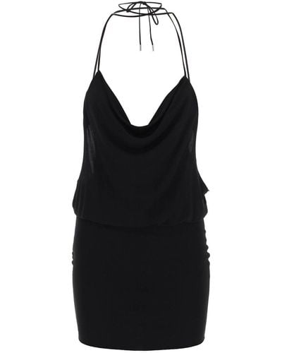 DSquared² Viscose Jersey Mini Dress - Black