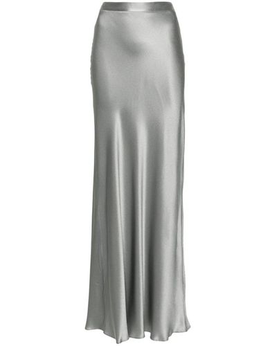 Antonelli Satin Skirt - Gray