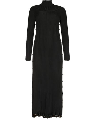 Bottega Veneta Pleated Dress - Black