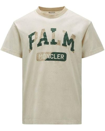 Moncler Genius Moncler X Palm Angels T-shirts And Polos - Gray