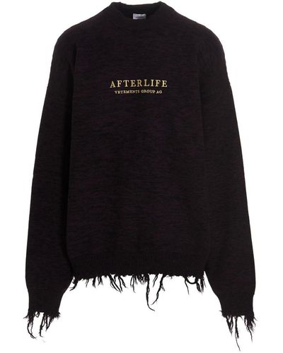 Vetements Afterlife Sweater - Black