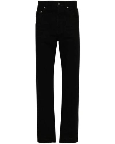 Saint Laurent Jeans With Logo - Black