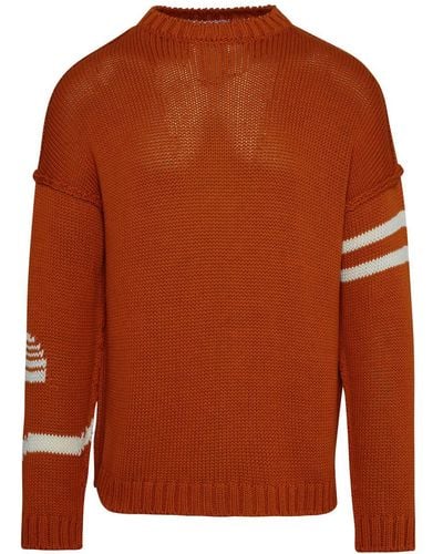Avril 8790 x Formichetti Two-color Cotton Sweater - Brown
