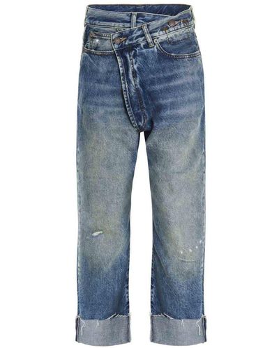 R13 'cross Over' Jeans - Blue