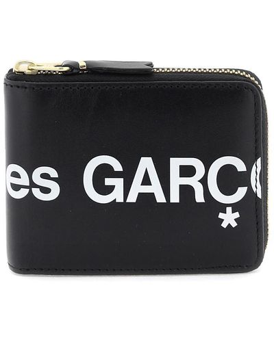 Comme des Garçons Comme Des Garcons Wallet Zip-around With Maxi Logo - Black