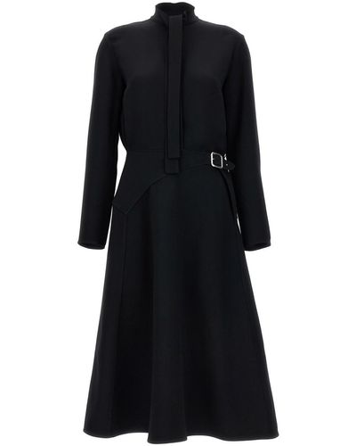 Jil Sander Buckle Long Dress Dresses - Black