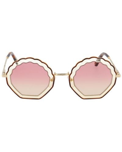 Chloé Chloé Metal Sunglasses - Pink