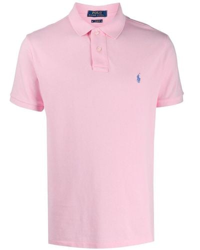 Polo Ralph Lauren And Slim-Fit Pique Polo Shirt - Pink