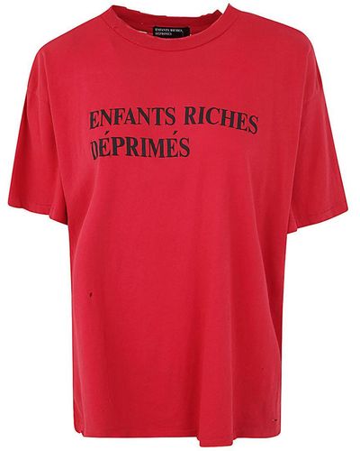 Enfants Riches Deprimes Classic Logo T-shirt Clothing - Red