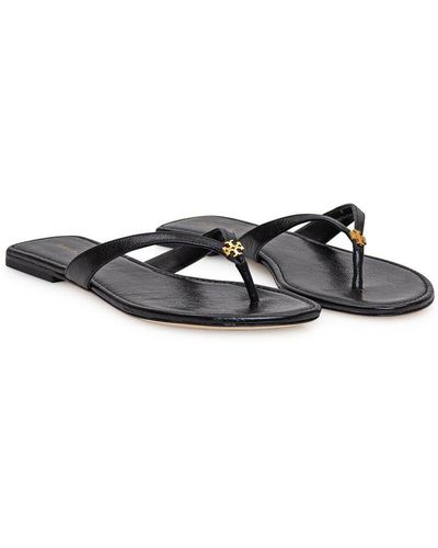 Tory Burch Thong Sandal With Logo - Multicolour