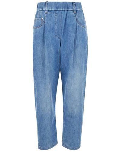 Brunello Cucinelli Five Pocket Denim Jeans - Blue