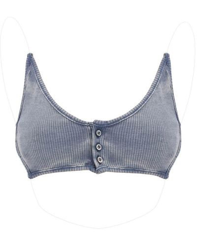 Y. Project Y Project Invisible Strap Crop Top With Spaghetti - Grey